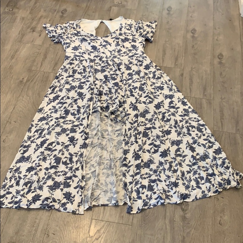 Romper with maxi skirt